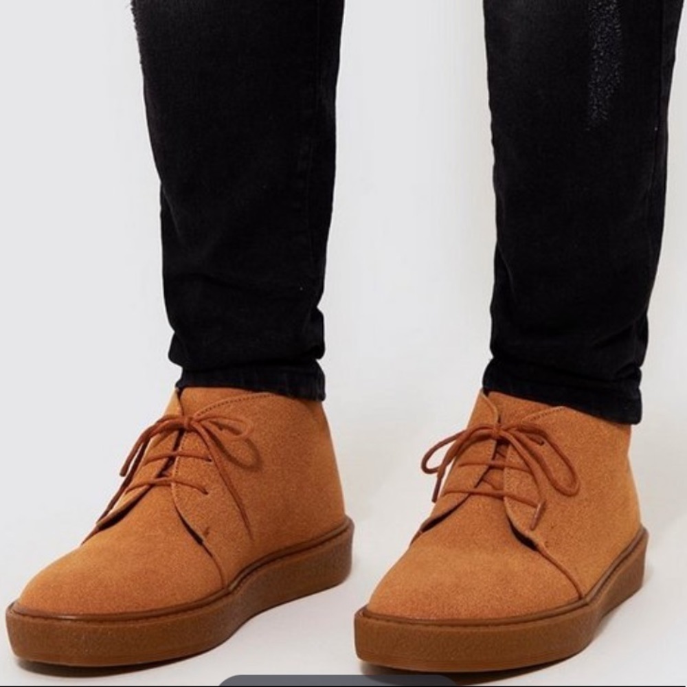 Boohoo Man Gum soled desert boot brown
